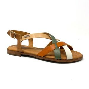 PIKOLINOS Algar Mint Green Sandals Women’s 41 | Flat Leather Comfort